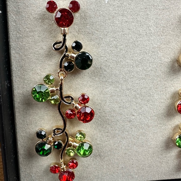 BaubleBar x Disney Mickey Mouse Colorful‎ Rhinestones Drop Earrings NWT - Picture 6 of 7